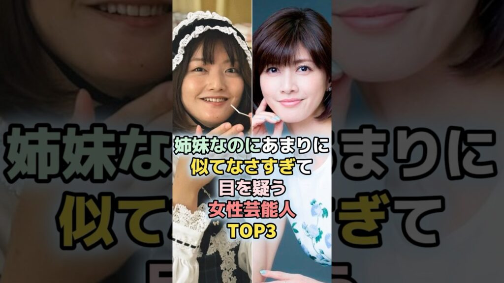 姉妹なのに似てなさすぎて目を疑う女性芸能人TOP4　#shorts 　#ランキング　#雑学　#芸能人　#芸能　#内田有紀　#澪奈　#有村架純　#有村藍里　　#姉妹