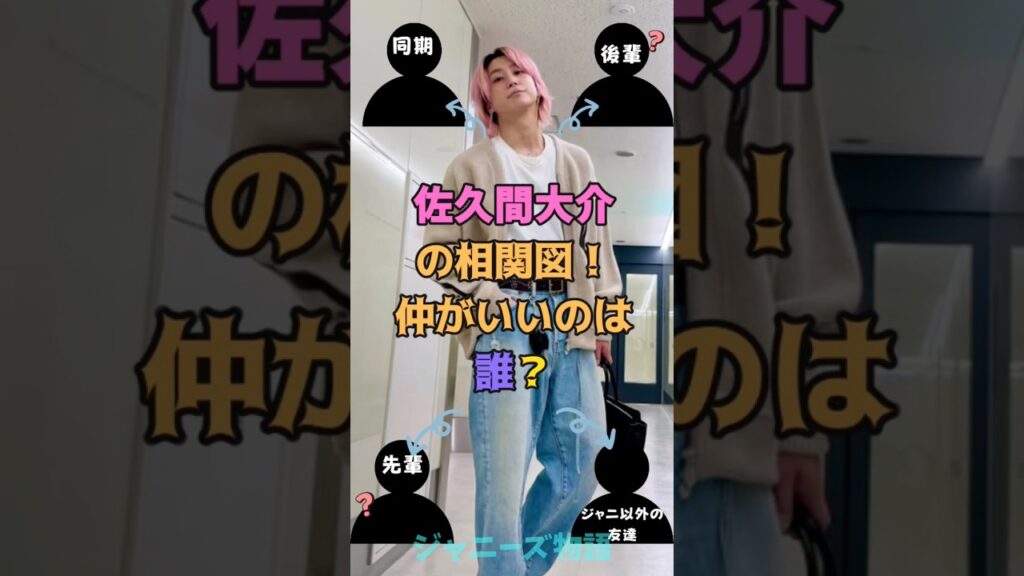 佐久間大介の相関図！仲がいいのは誰？#ジャニーズ #snowman #佐久間大介