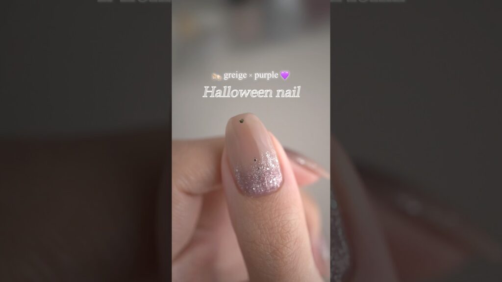 【大人っぽい】シンプルなハロウィンネイル🌒♡
