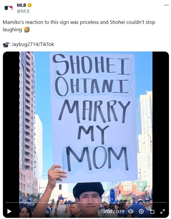 真美子夫人、大谷翔平に「見ちゃイヤ!」愛情たっぷりの目隠しに「真美子さんかわいすぎる」 – MLB写真ニュース – nikkansports.com MLBの公式Xから