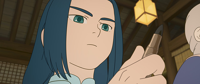 青い長髪のムゲン