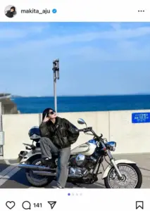 蒔田彩珠　愛車“ドラッグスター”との2ショットに反響「一緒にツーリングしたい」「かっこよすぎ」 - スポニチ Sponichi Annex 芸能