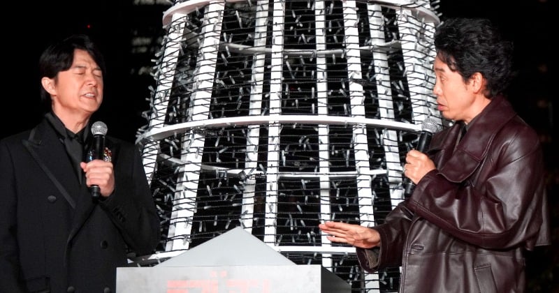 福山雅治＆大泉洋、イルミネーション点灯に一もん着 永瀬廉「あの…長いです」 - オリコンニュース