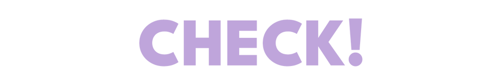 visual emphasis on the word check in a bold and playful font