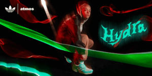 ラッパーHideyoshiを迎え、atmosがadidas Originalsとの別注モデルをモチーフにした楽曲「Hydra」をリリース | EYESCREAM