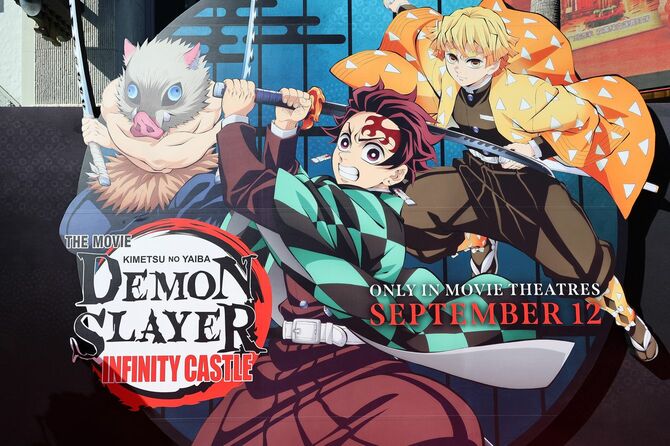 2025年9月9日、米国カリフォルニア州ロサンゼルス:TCLチャイニーズシアターIMAXで行われた『鬼滅の刃』英語吹替版プレミア上映