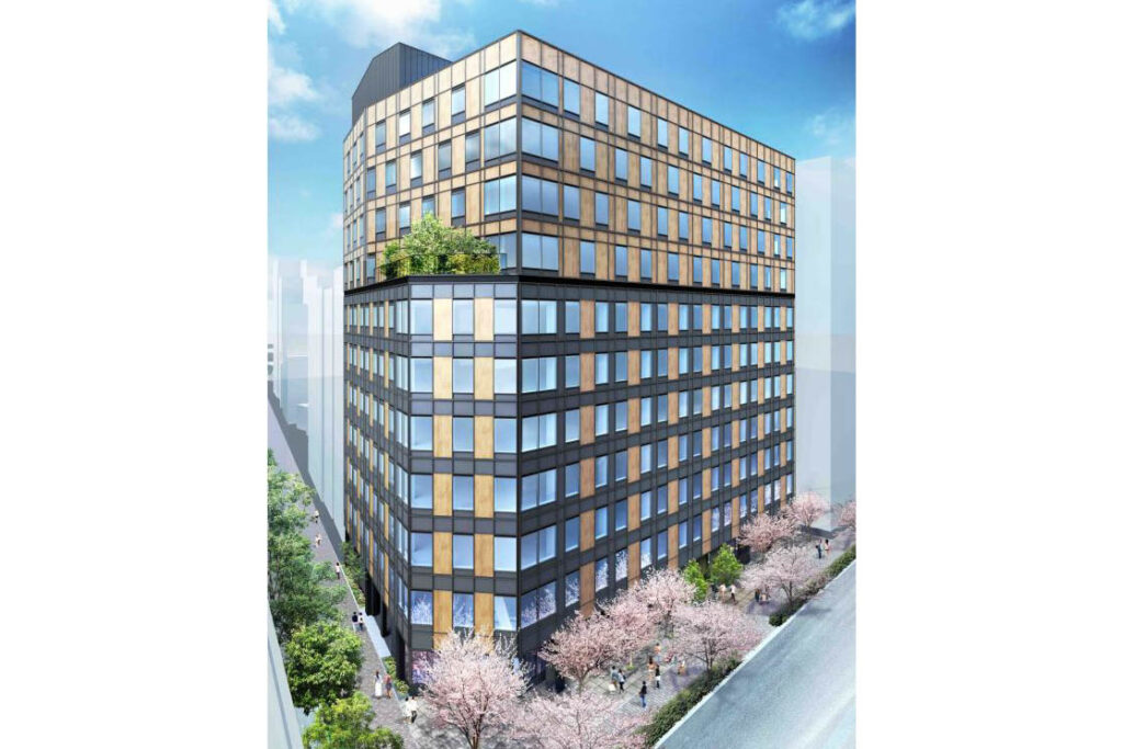 日本橋に11階建て木造ビル　高層階のオフィスは純木造 - Impress Watch