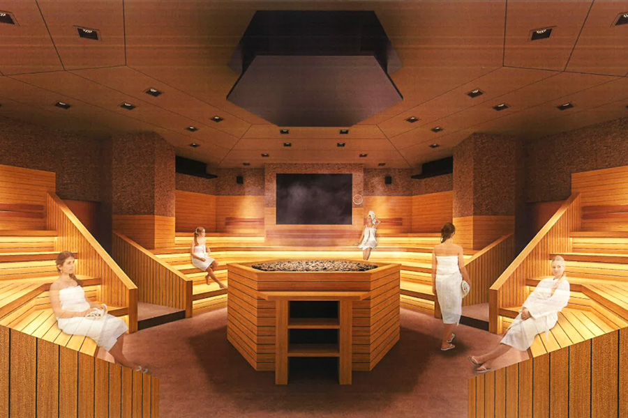 日本最大！大阪・スパワールドに新エリア、１４０人収容の巨大サウナ誕生 | Lmaga.jp