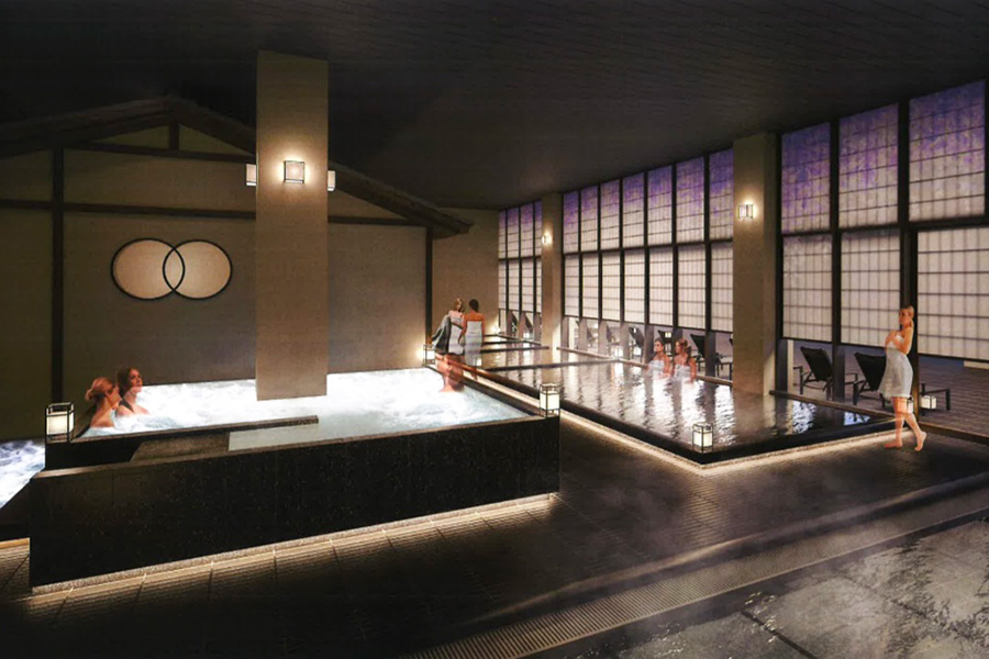 「スパワールド ホテル＆リゾート」での日本の伝統＆テクノロジーの融合体験のイメージ（C）株式会社東急Re・デザイン
