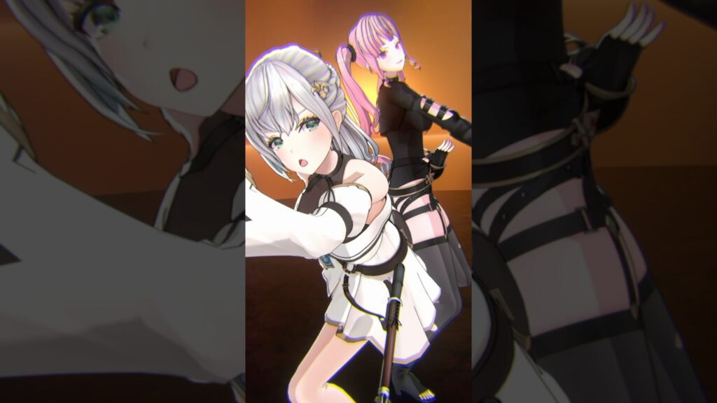 【#Gold Unbalance feat. 中島健人】カリオペちゃんとカッコよく魔法で踊ってみた🪄🕺【白銀ノエル】#shorts