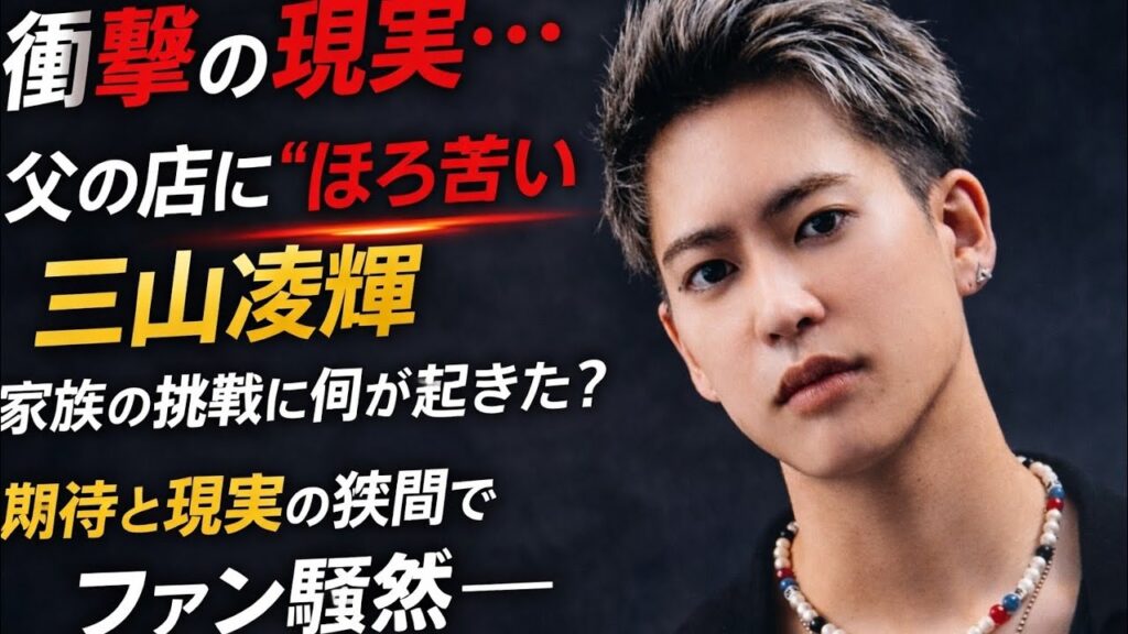 【衝撃】三山凌輝、父のパスタ店に“ほろ苦い評判”…家族の挑戦に何が起きたのか 【衝撃】三山凌輝、父のパスタ店に“ほろ苦い評判”…家族の挑戦に何が起きたのか