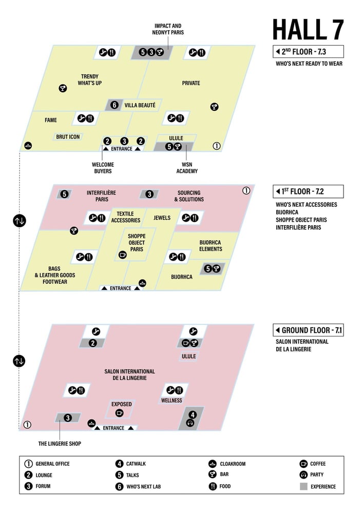 Who's Next 2026年1月 フロアプラン