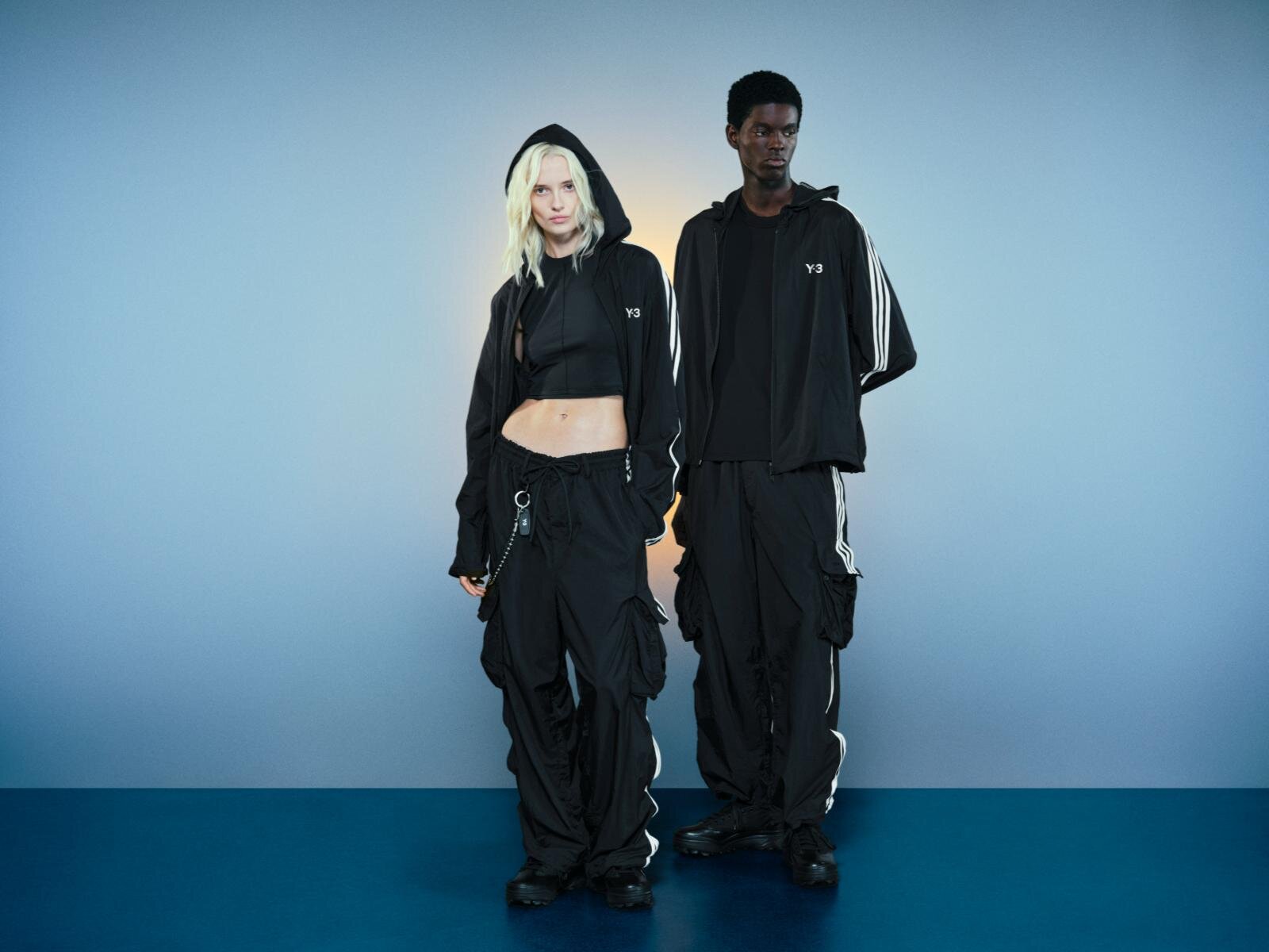 Y-3 ナイロン ワイヤード スリーストライプス トラックトップ 59,400円 Y-3 ナイロン ワイヤード スリーストライプス カーゴパンツ 66,000円