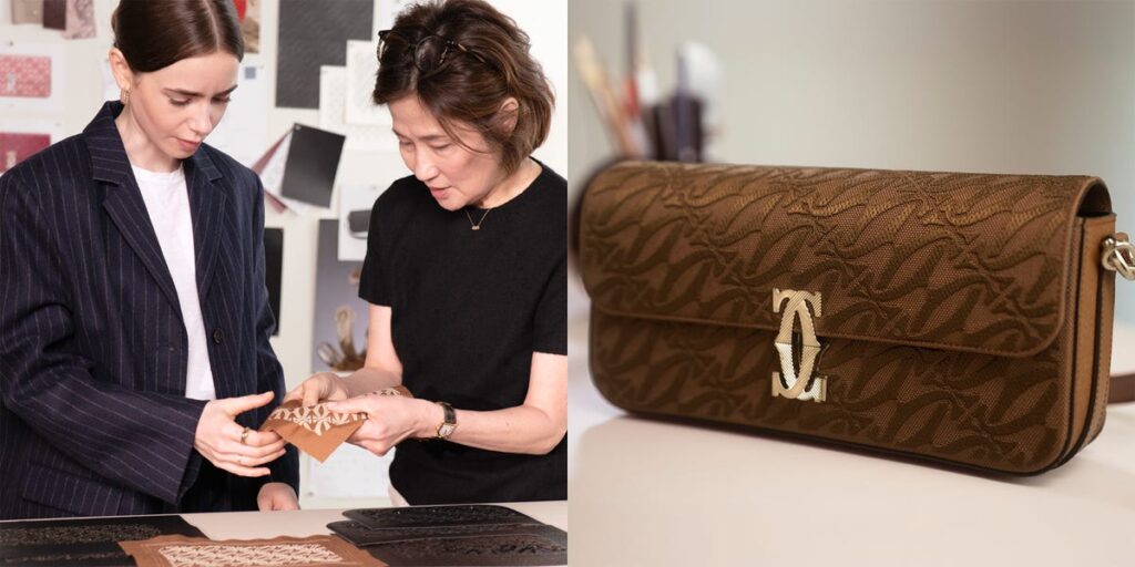 リリー・コリンズが”C ドゥ カルティエ”バッグをカスタム！ 特別動画が公開に｜ファッション｜ELLE［エル デジタル］