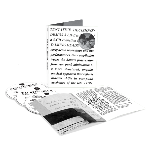 Talking Heads（トーキング・ヘッズ）『TENTATIVE DECISIONS: DEMOS & LIVE』デモ音源やライヴ音源など多数の未発表音源を含む貴重発掘音源を収録したアーカイヴ音源集