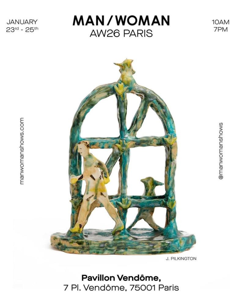 Man/Womanが今シーズンもパヴィヨン・ヴァンドームに登場