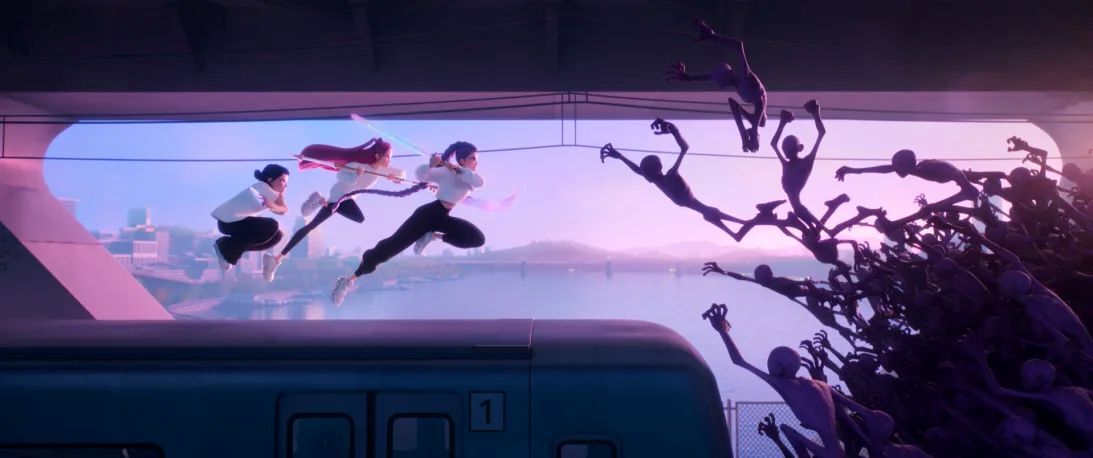 「KPOPガールズ！　デーモン・ハンターズ」は、歌で悪魔を狩る韓国のガールズグループを主人公にしている/Netflix