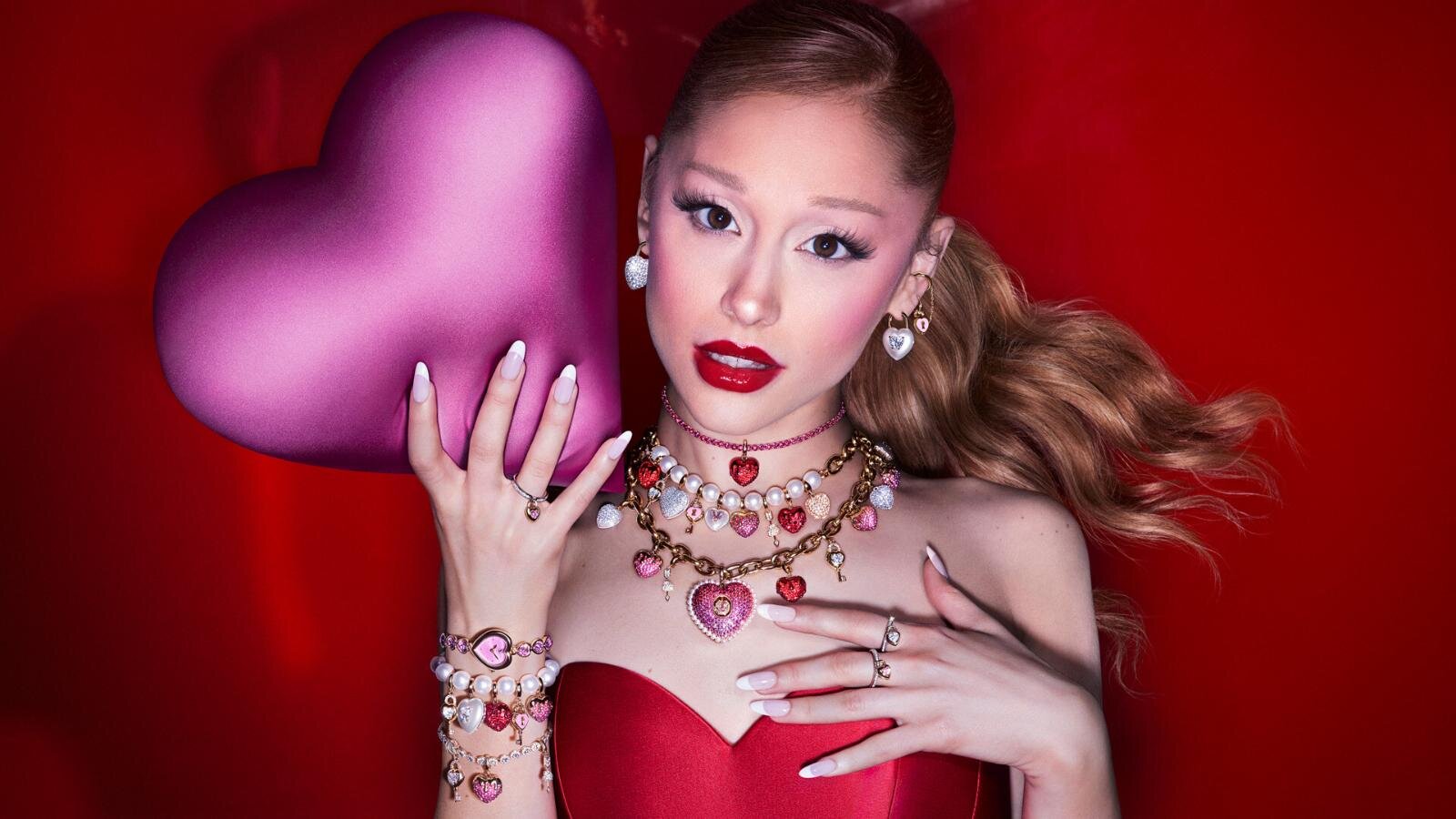 スワロフスキーのバレンタインジュエリー、“甘い恋”滴るハートや南京錠のクリスタルチャーム｜写真2