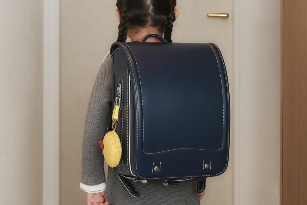 フェイラー初のランドセル - 内装に“ハイジ”柄を配した高級感ネイビー、アヒルチャーム付き - ファッションプレス