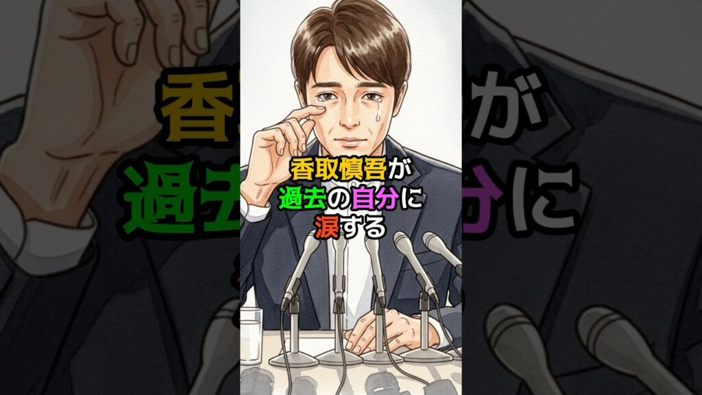 香取慎吾が過去の自分に涙する