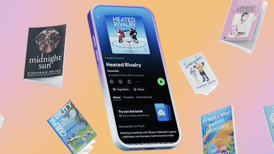 Spotifyが物理書籍とオーディオブックを同期する「Page Match」機能を発表、物理書籍の販売も開始予定 - GIGAZINE