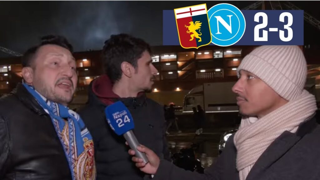 Genoa Napoli 2-3 ✅⚽ Guardate la REAZIONE dei TIFOSI NAPOLETANI a MARASSI 🏟️