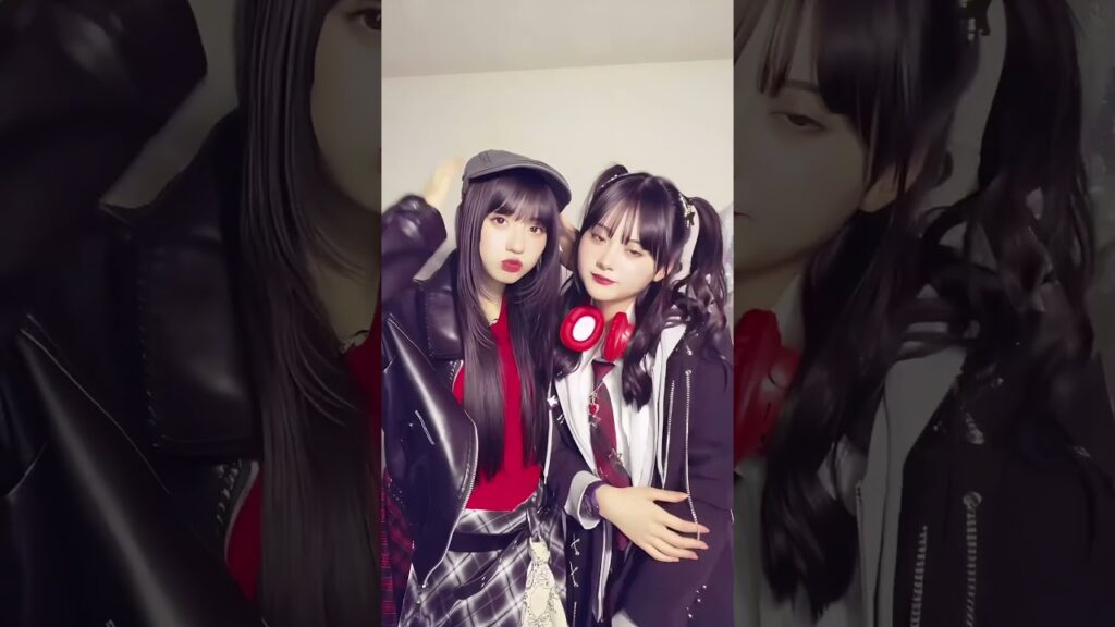 ロックなビジュが可愛すぎなれいれいとめあち…♥️ みんなはロックテイストなコーデは好き？ #popteen #ポップティーン #れいれい #めあち