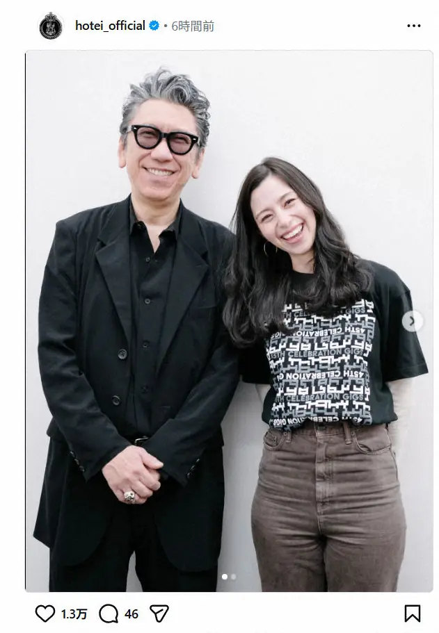 布袋寅泰　CMで共演の大人気女優と密着2ショット「ロックな叔父ちゃん、カッコよかったでしょ？」 - スポニチ Sponichi Annex 芸能