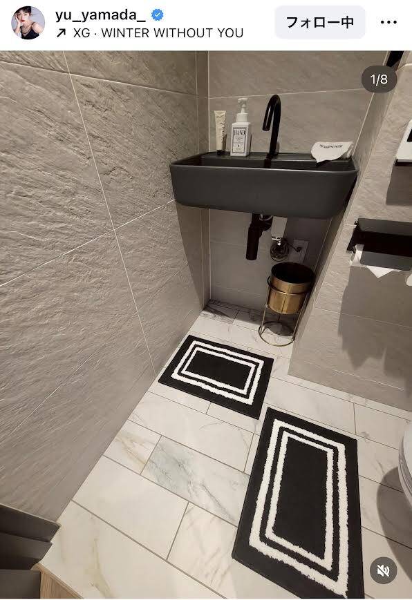 自宅の様子を公開した山田優のインスタグラム（＠ｙｕ＿ｙａｍａｄａ＿）より
