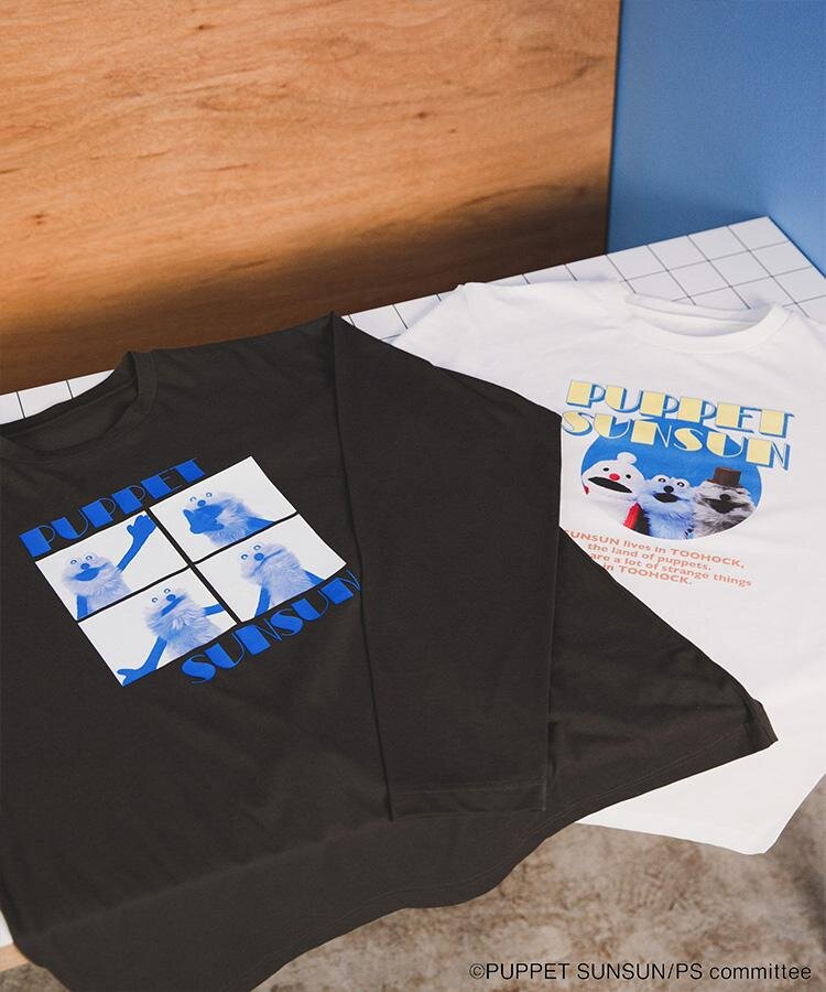 別注 スンスン グラフィックT 4,950円 カラー：オフホワイト／チャコール