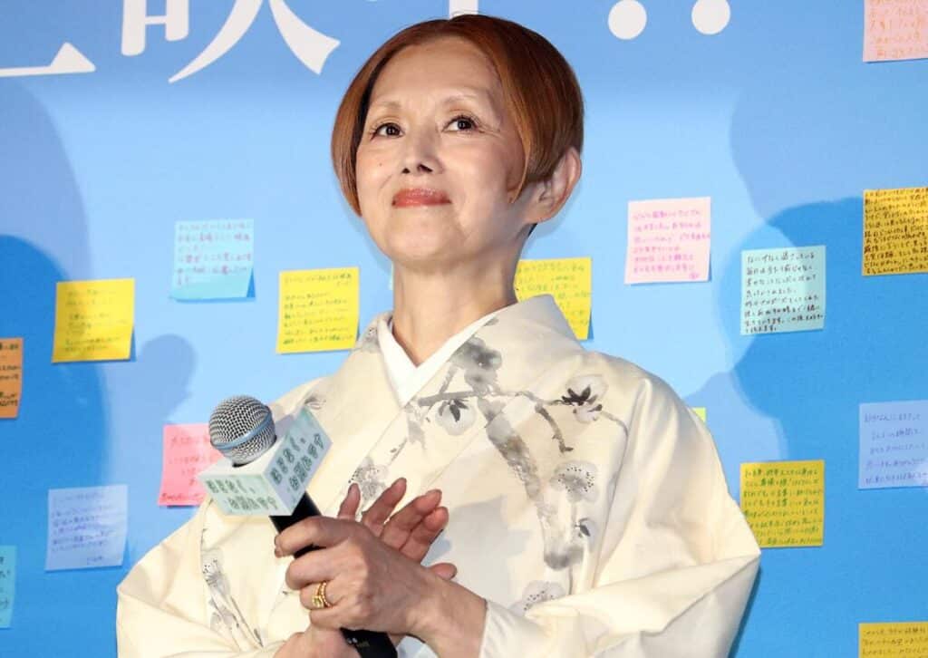 映画『ほどなく、お別れです』初日舞台挨拶にて、夏木マリ