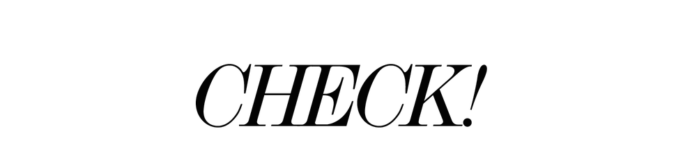 text displaying the word check