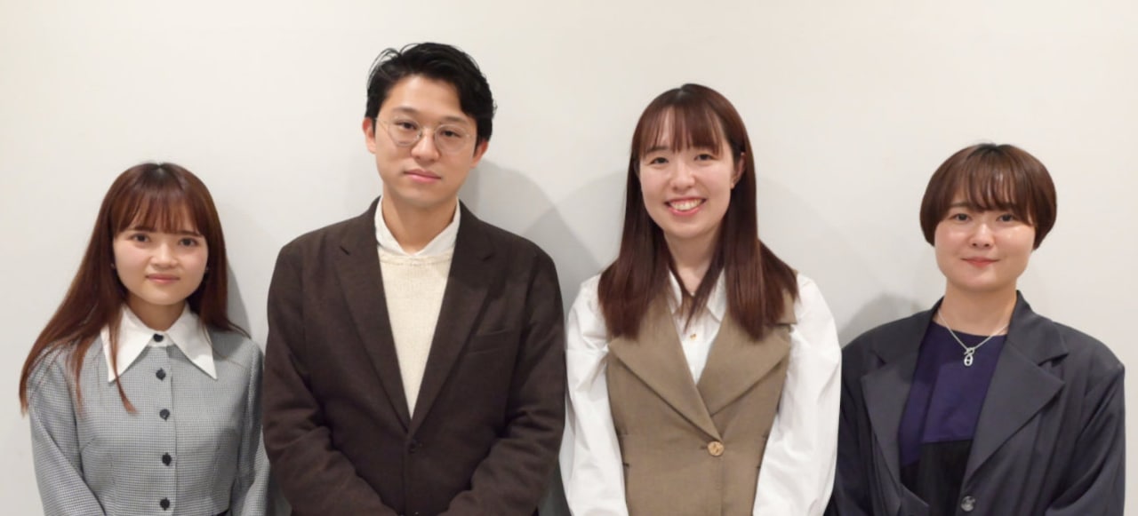 左から高橋眞智子（共同テレビ）、佐井大紀（TBSテレビ）、南野彩子（NHK）、加瀬未奈（テレビ東京）