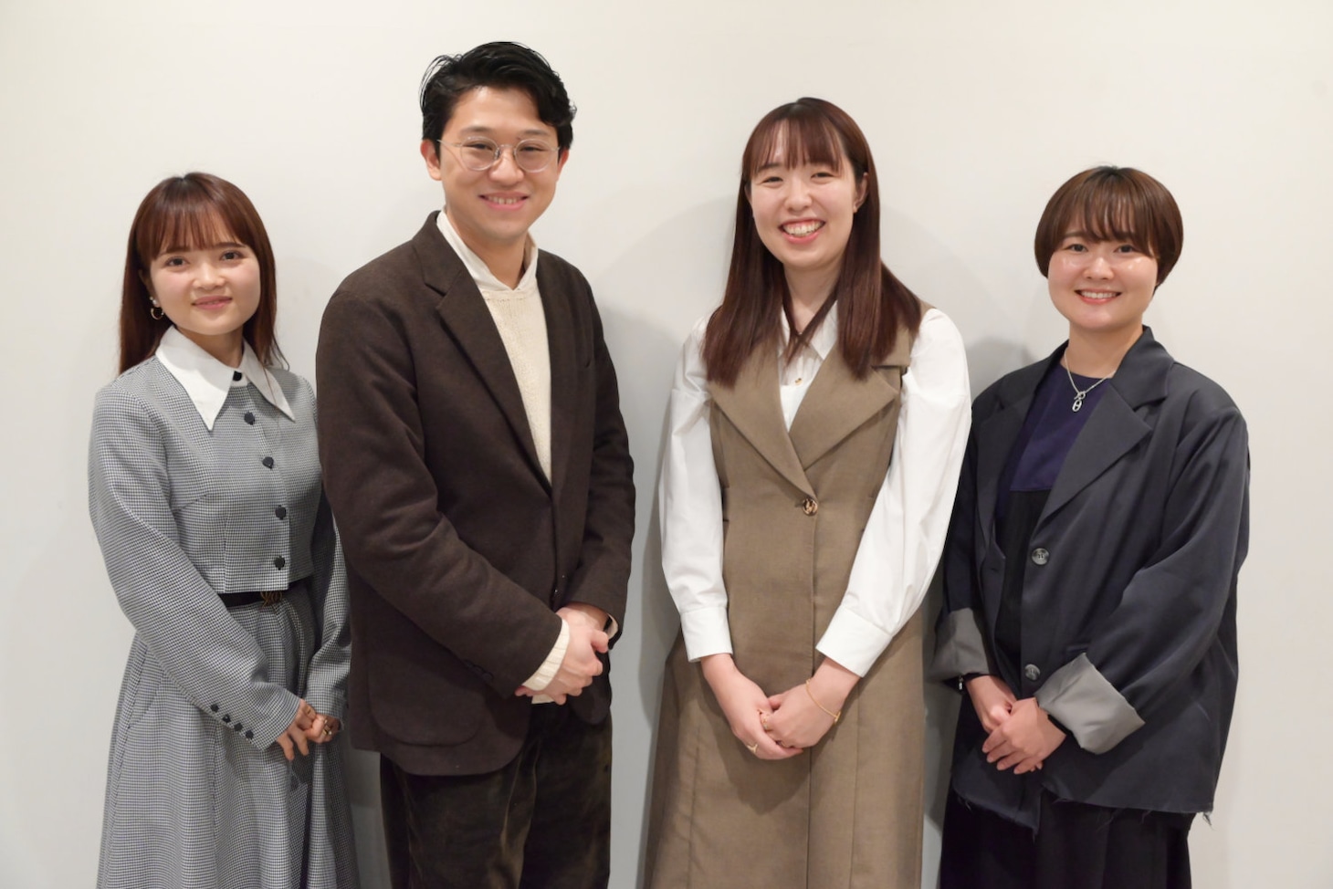 左から高橋眞智子（共同テレビ）、佐井大紀（TBSテレビ）、南野彩子（NHK）、加瀬未奈（テレビ東京）