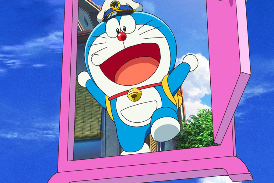 『映画ドラえもん 新・のび太の海底鬼岩城』より、どこでもドアで海底キャンプに出かけるドラえもんたち　©藤子プロ・小学館・テレビ朝日・シンエイ・ADK 2026