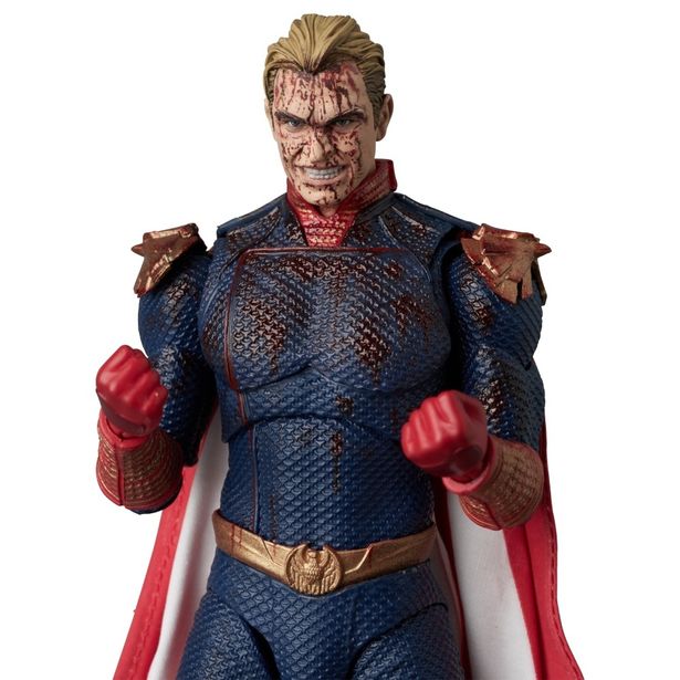 【写真を見る】血まみれのホームランダーなど歴代のセブンがフィギュアで集結！(「MAFEX HOMELANDER BLOOD SPLATTER Ver.」)