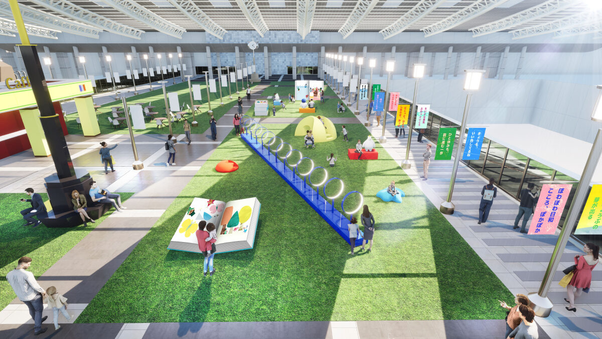 JR大阪駅・大阪ステーションシティ5階の「時空（とき）の広場」