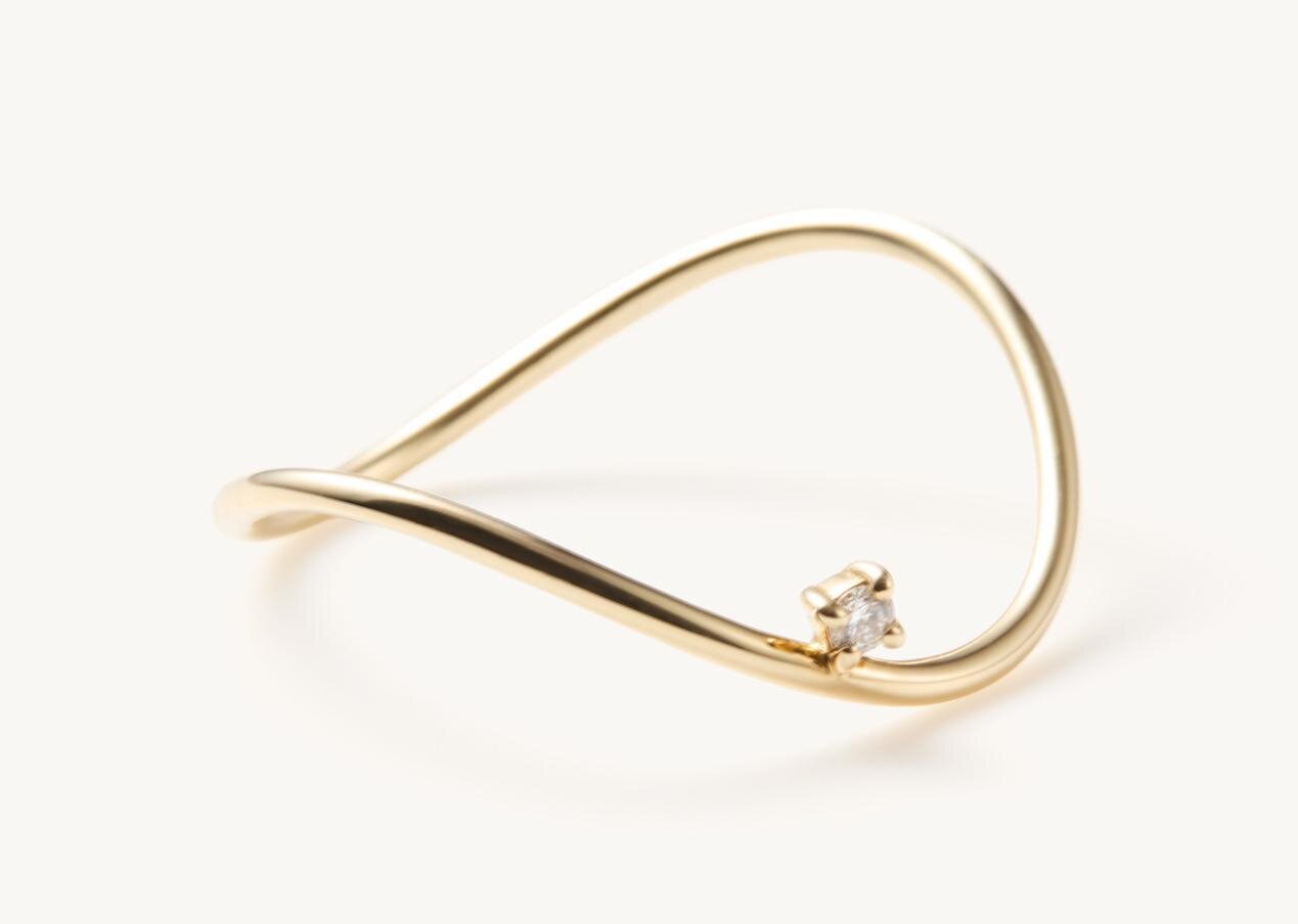 リング(K10YG/ダイヤモンド) 38,500円