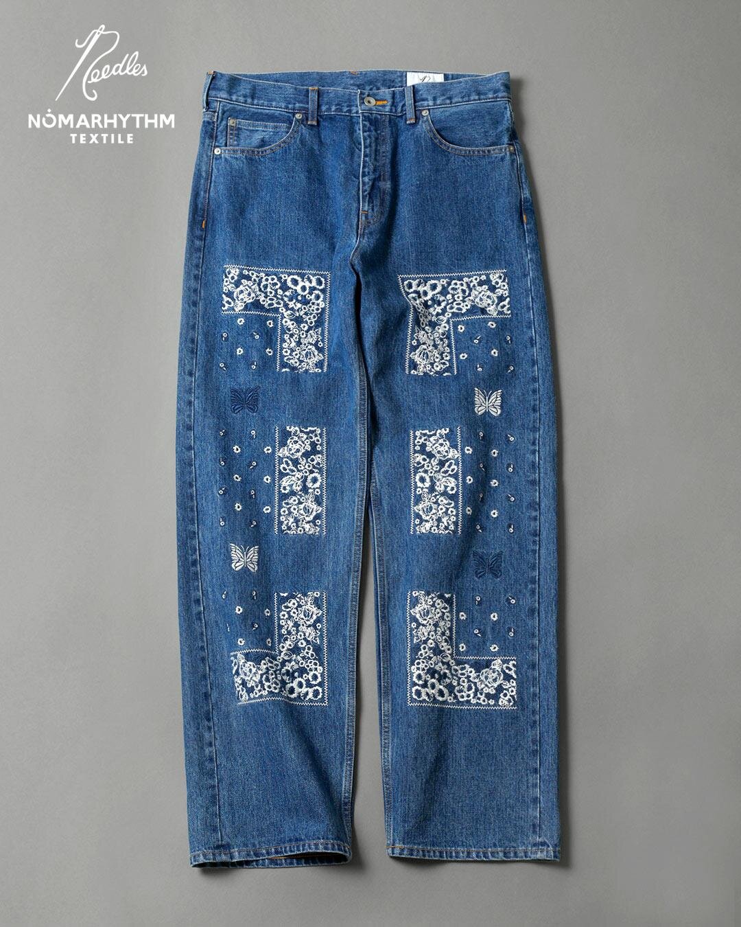 バンダナ エンブロイダード デニムパンツ 57,200円