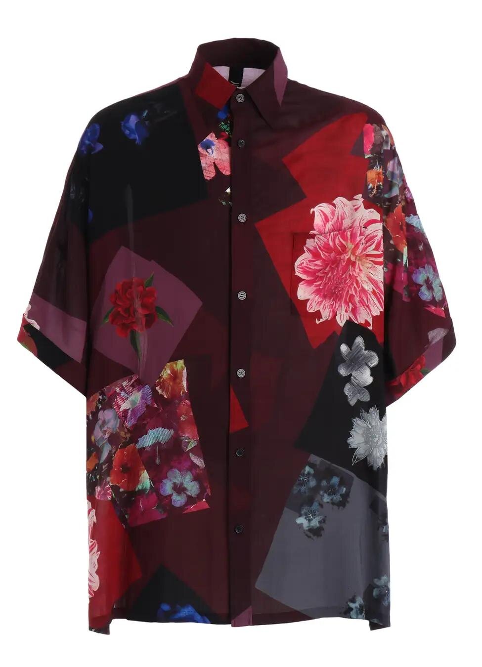 グラウンド ワイ「花柄パッチワークプリントドルマンビッグシャツ」104,500円※心斎橋限定
