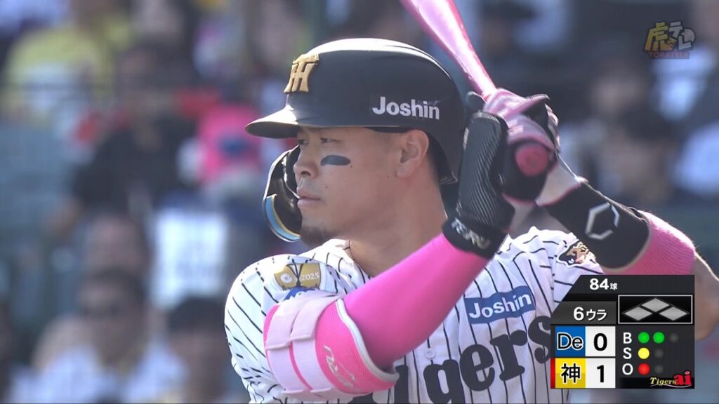 【セ・一番乗り】6回裏、#佐藤輝明 選手が左中間第10号ソロホームラン!!6年連続二桁本塁打!!【2026/5/10 T-DB】 【セ・一番乗り】6回裏、#佐藤輝明 選手が左中間第10号ソロホームラン!!6年連続二桁本塁打!!【2026/5/10 T-DB】