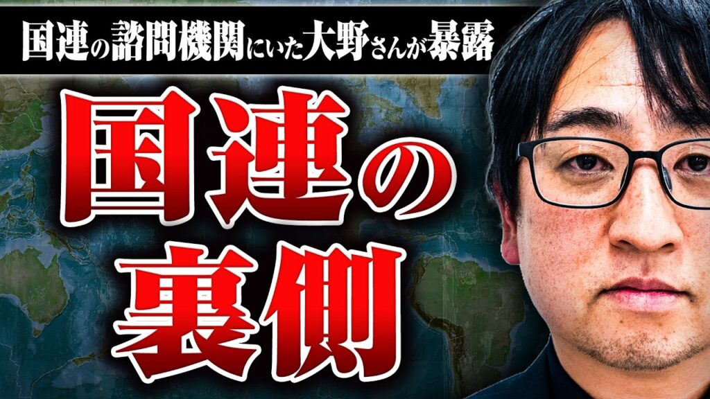 【エグすぎる国連の裏側】国連関係機関は何をしている？ 産業スパイのような活動はあるのか？ 危険や報酬は？ 国連の諮問機関にいた大野さんに聞いた