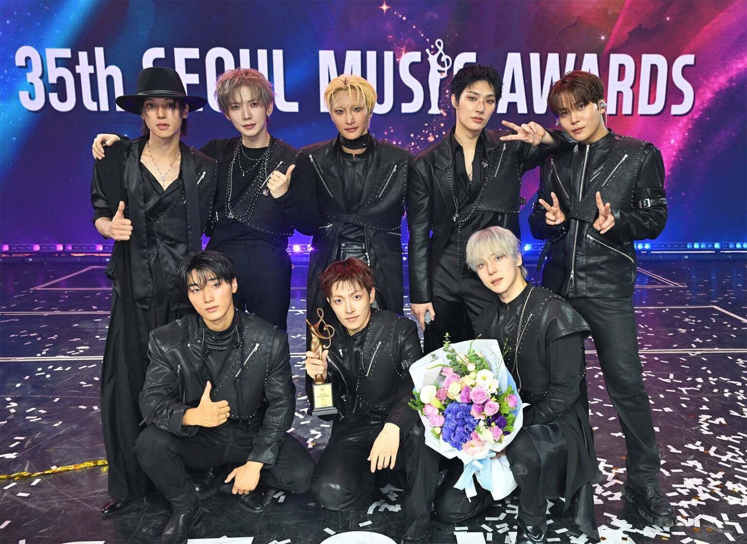 ATEEZ「SEOUL MUSIC AWARDS」で大賞受賞 ALD1は新人賞・LE SSERAFIMは最高音源賞に(モデルプレス) ATEEZ「SEOUL MUSIC AWARDS」で大賞受賞 ALD1は新人賞・LE SSERAFIMは最高音源賞に(モデルプレス)
