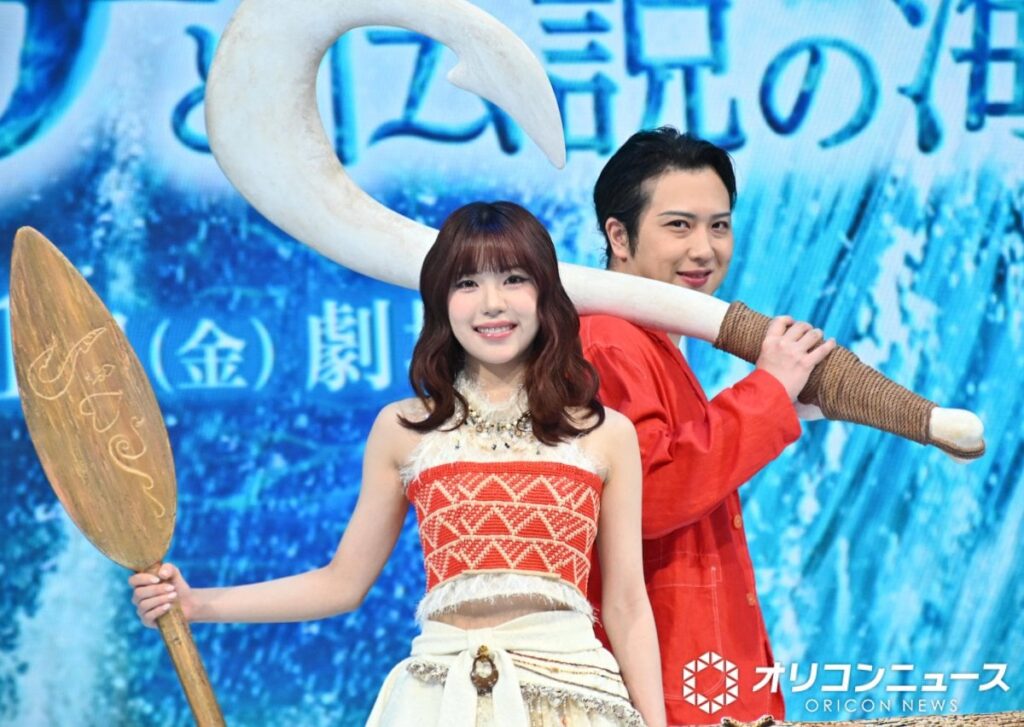ME:I・TSUZUMI、実写版『モアナと伝説の海』モアナ役の日本版声優に決定 マウイ役は尾上松也が続投 - オリコンニュース