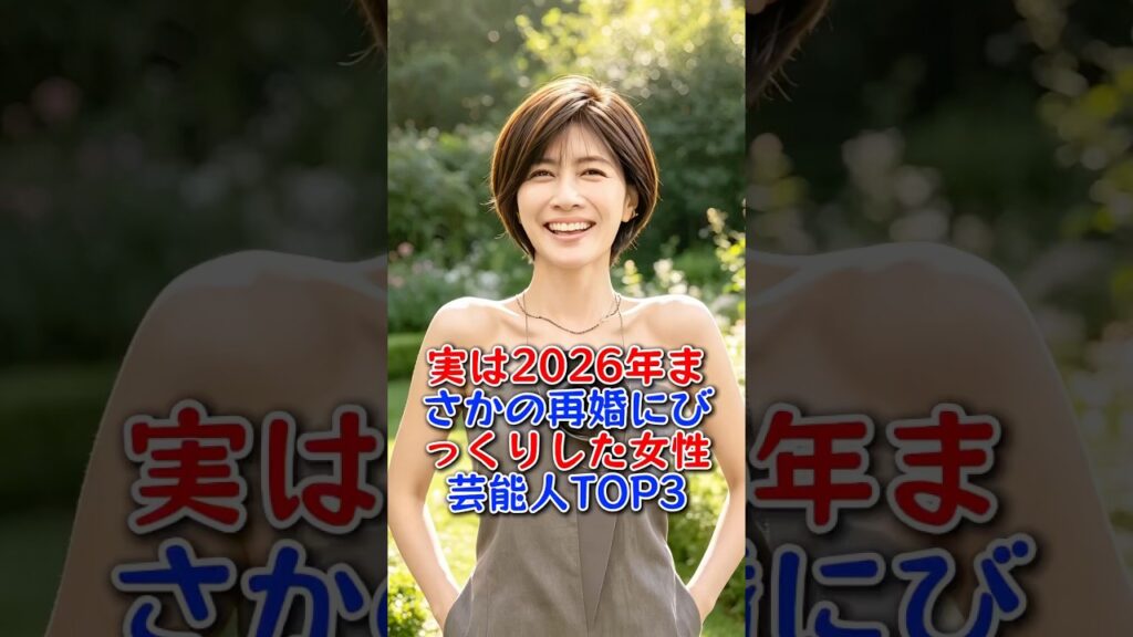 実は2026年まさかの再婚にびっくりした女性芸能人TOP3 #満島ひかり #内田有紀 #芸能人 #芸能 #fyp