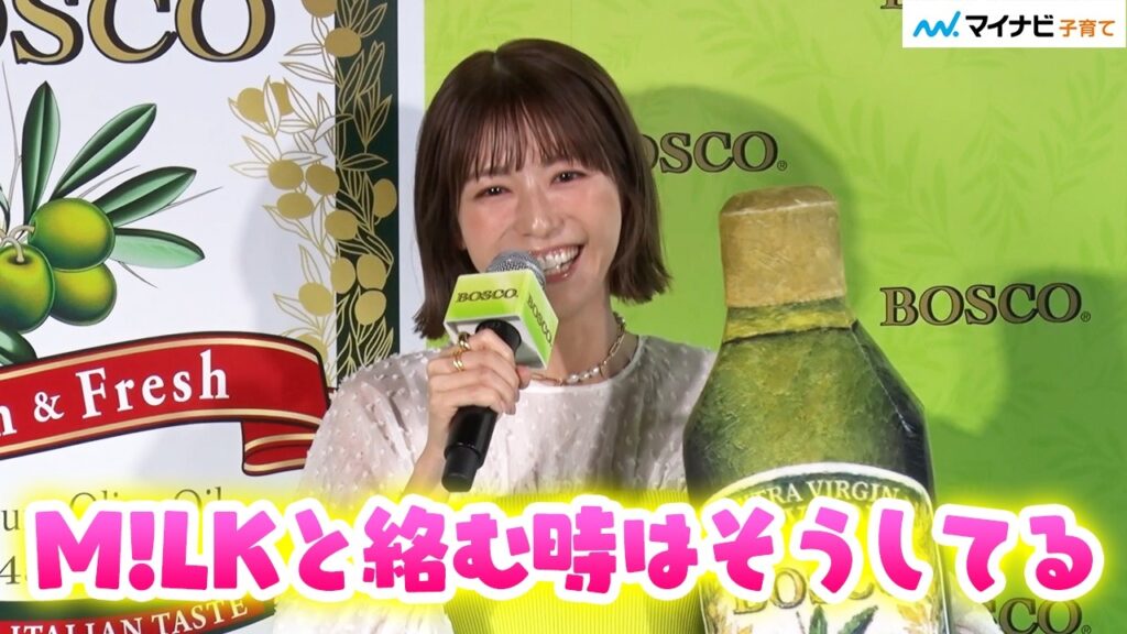 若槻千夏さん バラエティで実践「M!LKと絡む時は全部」9歳長男の発言にびっくり「同じ遺伝子感じた」/「BOSCO OLIVE OIL味わうアート展~食卓彩る、早摘みのグリーン~」オープニングイベント 若槻千夏さん バラエティで実践「M!LKと絡む時は全部」9歳長男の発言にびっくり「同じ遺伝子感じた」/「BOSCO OLIVE OIL味わうアート展~食卓彩る、早摘みのグリーン~」オープニングイベント