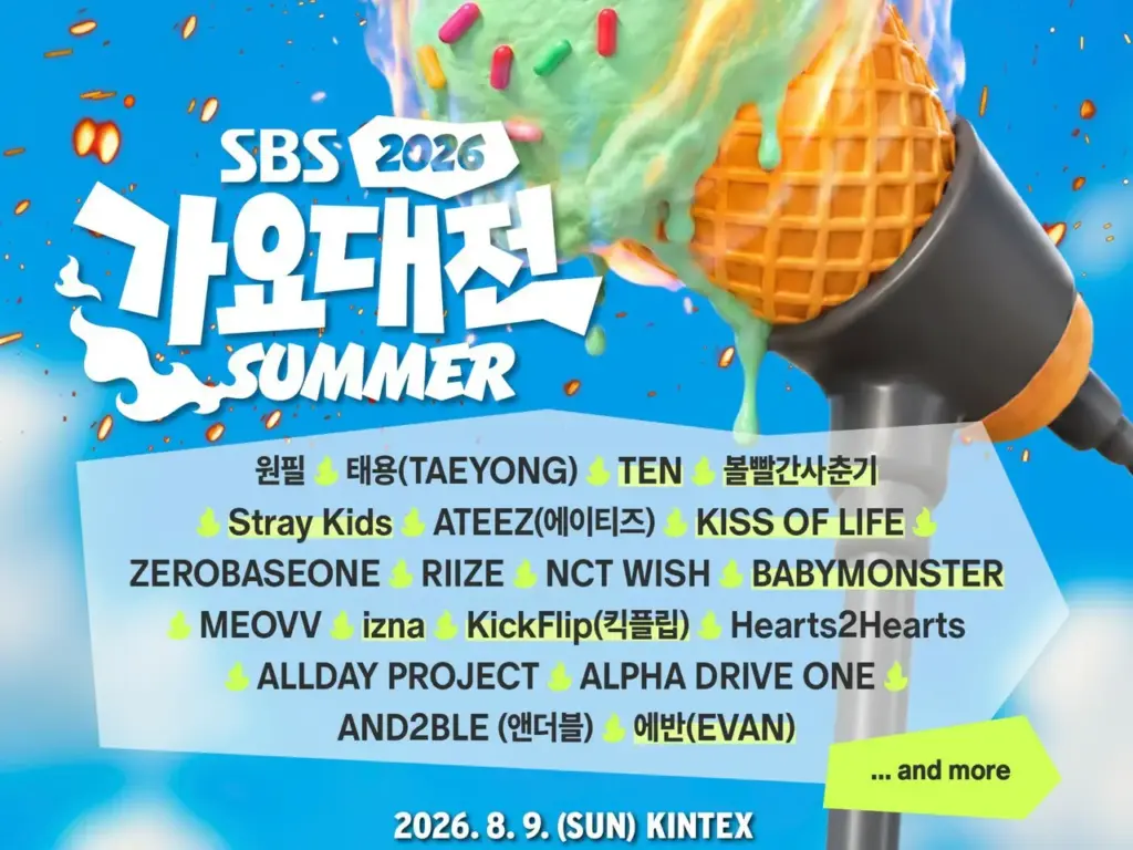 「RIIZE」から「Stray Kids」まで「2026 SBS歌謡大典 Summer」最終ラインナップが公開…K-POPファンのチケット争奪戦がスタート | wowKorea(ワウコリア) 「RIIZE」から「Stray Kids」まで「2026 SBS歌謡大典 Summer」最終ラインナップが公開…K-POPファンのチケット争奪戦がスタート | wowKorea(ワウコリア)