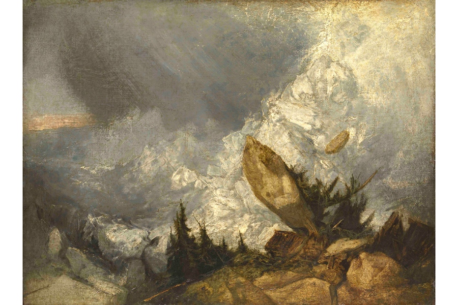 J.M.W.ターナー《グリゾン州の雪崩》1810年展示 油彩／カンヴァス テート美術館 Photo：Tate