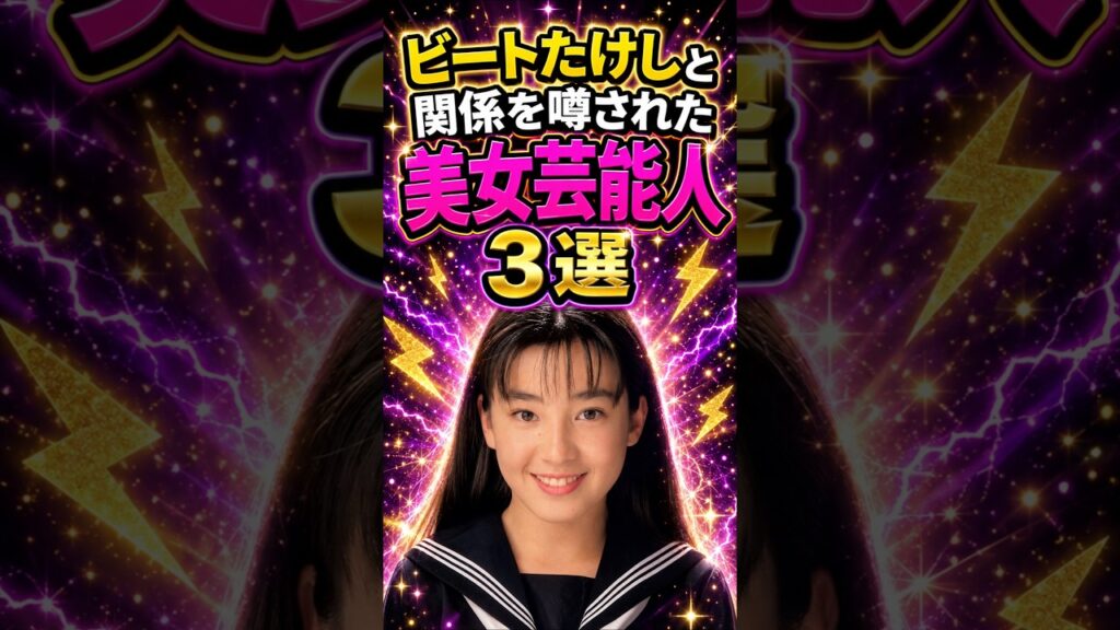 ビートたけしと関係を噂された美女芸能人3選 #芸人 #雑学 #ビートたけし #細川ふみえ #宮沢りえ #加藤綾子