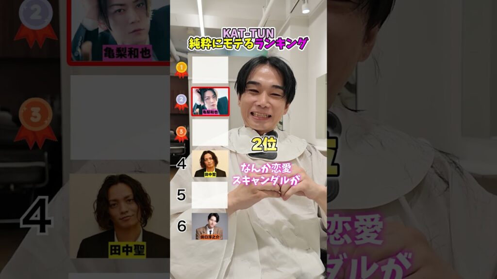 KAT-TUNモテるランキング！ #亀梨和也 #kattun #カトゥーン